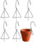 Tsffae Cintres pour Pots en Terre Cuite, Crochet De Suspension pour Pot De Fleurs 6 Pièces, Cintres pour Plantes, Cintre Mural en Métal pour Plantes De Jardin Intérieures Extérieures