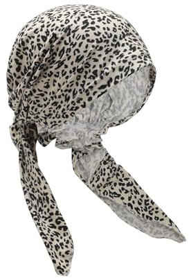 Vxcbad Kopftücher für Damen Kopfbedeckung Bandana Leopardenmuster für Tägliche Und Outdoor-AktivitäTen