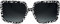KARL LAGERFELD Unisex KL6187S Sonnenbrille, Marble Black, Einheitsgröße