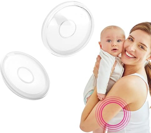 Coupelles Recueil Lait Maternel, 2 pcs, Coupelles recueil-lait Milk Collection Shells Recueille les fuites pendant la tétée, Coussinet Allaitement Lavable, Coquille Allaitement en Silicone