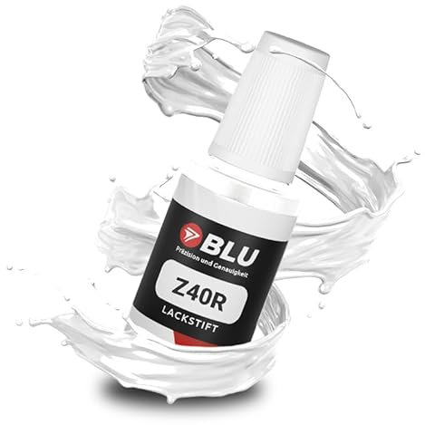 BLU Auto Lackstift Weiß kompatibel für OPEL Z40R Weiss SCHNEEWEISS | Auto Lack Reparatur Ausbesserungslack