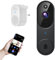 Orbitell 1080p Wireless Wi-Fi Video Doorbell Camera with Two Way Audio, AI Motion Detection, Night Vision and Cloud Storage, 2.4G Wi-Fi