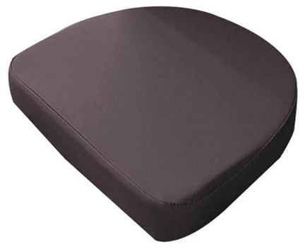 Waigg Kii Sitzkissen für den Außenbereich, U-förmig, wasserdicht, dickes U-förmiges Stuhl-Sitzkissen für Zuhause, Garten, Büro, drinnen und draußen (35 x 35 x 3 cm, Kaffee)