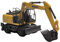 YCNXEB Miniatur Modelle 1 72 Für Case WX 168 Mobilbagger Baggerlader Legierung Automodell Baumaschinen Originalgetreue Nachbildung