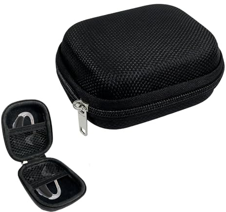 ZGGAZCA Hearing Aid Case Storage and Travel Hard Carrying Pocket for Ear Gear Small Waterproof Pouch with Mesh Universal Hearing Aid Covers and Accessories Battery Holder Cases for Women and Men