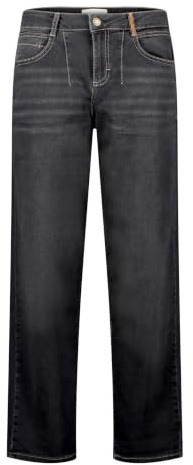 Cartoon Damen Used Look-Jeans mit Waschung