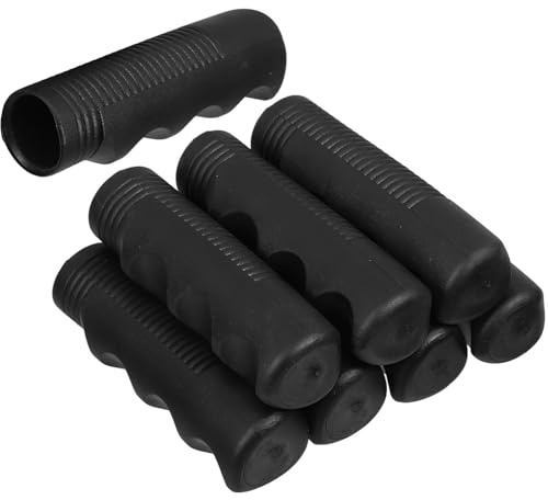 MAGICLULU 4 Pairs 22mm Non-slip Wheelchair and Cart Handle Grips, Black Outdoor Replaceable Safety Covers for Trolley, Wheelbarrow, and Stroller Handles