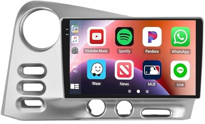 Gps Navigator Radio Sat Nav for PONTIAC Vibe 2003-2004 Bluetooth Wifi 4G Dab+ Tpms Mirror Link, Bluetooth Handsfree/Phone Mirroring, Hd, 4 Core 4G+64G