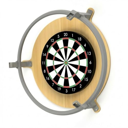 König Design Autodarts Komplettset mit 3X OV9732 100° Kameras & 6000K LED Ring – Automatisches Dart Zählsystem für Steel Darts – Kamerahalterung mit Kabelführung & Montagematerial (Grau)
