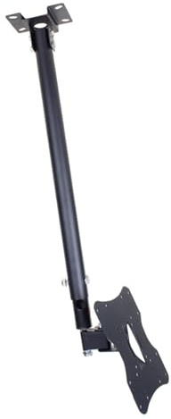 Soporte de techo ajustable para TV – Soporte de techo para TV de 14 a 32 pulgadas, soporte telescópico de ajuste de altura, soporte giratorio e inclinable, VESA 200 x 200 mm máx