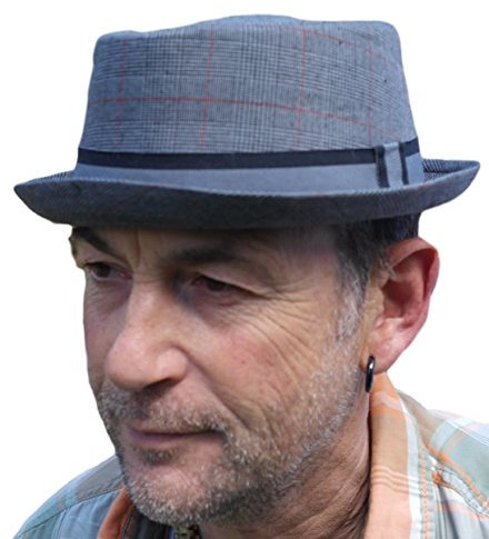 Thorness Herren Pork Pie-Hut Grau grau