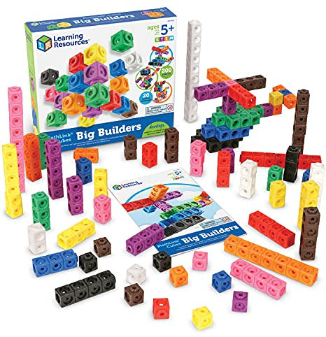 Learning Resources Big Builders für Baumeister – MathLink-Steckwürfel