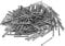 sourcing map Finishing Nails Hand-Drive Hardware Carbon Steel Nail 30mm 1.2-inches 200pcs