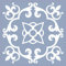 Blaue Fliesenaufkleber, viktorianisch, marokkanisch, modern, selbstklebend, für Badezimmer, Küche, Spritzer, Blumen, Abzieh- und Aufkleber, Blau 8 Stück