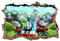 Stickers murauxEnchanté, forêt, 3d, autocollant, sticker, fantaisie, chambre à coucher, art mural, peinture murale