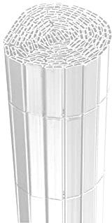 Jet7garden Canisse 1,2x2,5m - Blanc - PVC - Double Face