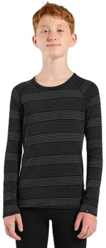 Odlo Kids ACTIVE WARM ECO Funktionsunterwäsche-Set, black - grey melange