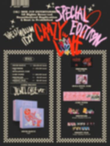 ITZY - CRAZY IN LOVE Special Edition JEWELCASE ver. Album+Extra Photocards Set