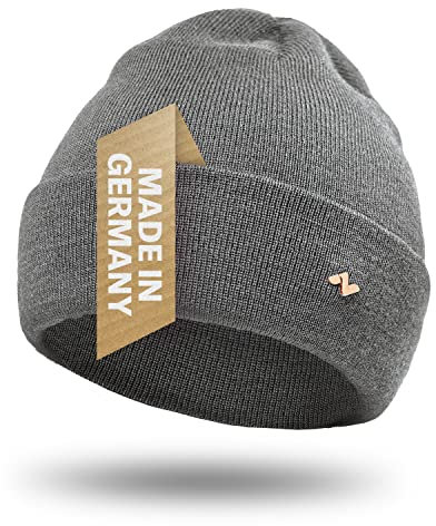 NYTTED® Merino Mütze | 100% feinste Merinowolle | warm, weich & strech | Wollmütze für Herren & Damen | Wintermütze | Strickmütze | Merino | Taupe
