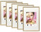 IDEAL TREND 2er 3er 5er Pack Photo Style Set Bilderrahmen Wanddeko Collage Poster Kunststoff Rahmen: Farbe: 5er Pack Gold | Format: 50x70