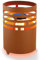 Esotec Rostfarbene Solar Feuerstelle Ottawa, gelb-oranges Flammenlicht, 22x32 cm, Akku, LED Feuerkorb, Solarlampen für außen, Flammeneffekt, 24 LEDs, metall, outdoor, wetterfest 102380