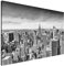 Estika Leinwand bilder - Schwarz Weiß New York City - 120x80 cm, 1 teilige kunstdruck - Wandbilder wohnzimmer, schlafzimmer, Moderne wanddeko, Bild auf leinwand - New York bilder - 2176A_1B
