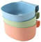 Wankd 3x Auffangschale für Küchenabfälle, Wickeltisch Organizer zum Anhängen,Waschschüssel Baby für Wickeltisch,Abfallschale Abfalleimer Schubladen Abfallbehälter grün ((Green+Blue+Pink)