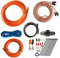 ROCK DIRECT True Spec 8 Gauge Car Audio Cable Amp Wiring Kit - 2 Channel CCA Power Cable Amplifier Install Wiring Kit with Tinned OFC RCA Cable