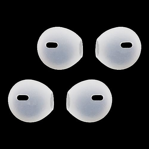 TORMEN Silicone Earbud Covers, Anti-Slip Sport Ear Tips, Transparent, 4 Pcs | Soft silicone earbud covers, anti-slip and anti-drop. Compatible with in-ear earphones. Secure fit for sports and active use.