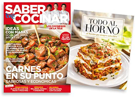 Pack Revista Saber Cocinar #107 | Revista: Carnes en su punto + Libro: Todo al horno