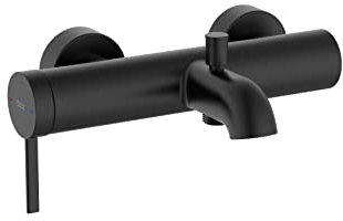 ROCA A5A029ENB0 ONA Grifo Monomando Baño-Ducha con Inversor Automático Negro Mate