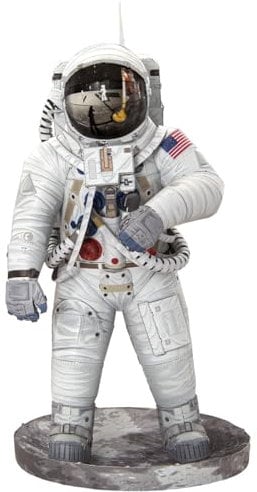Fascinations PS2016 Metal Earth Metallbausätze - Raumfahrt Apollo 11 Astronaut, lasergeschnittener 3D-Konstruktionsbausatz, 3D Metall Puzzle, DIY Modellbausatz mit 2.5 Metallplatinen, ab 14 Jahre