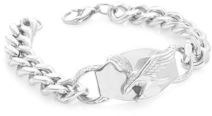 BISONBLUE Armbänder Herren Armband Geschenk Armreif Armband Persönlichkeit Dominant Eagle Dickes Armband Für Männer Hip Hop Rock Biker Geschenk