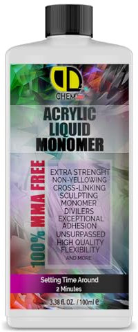 DD Acrylic Monomer Liquid (Purple) Professional Salon Quality Acrylic Nails Extensions Nail Art | Acrylic Nails | Nail Extension & Carving (100ml)