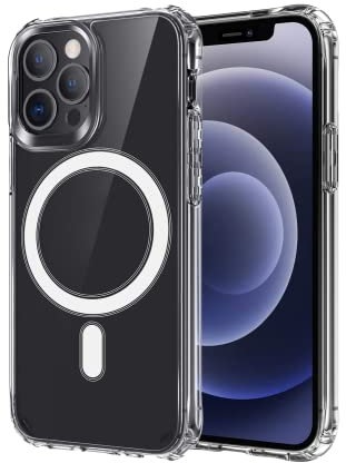 SPORTS XTREME PROGRAM iPhone 13 Pro Clear Phone Case, Compatible with MagSafe and Wireless Charging, Hybrid TPU, Magnetic Ring, Metal Buttons, High Protection and Anti-Yellow