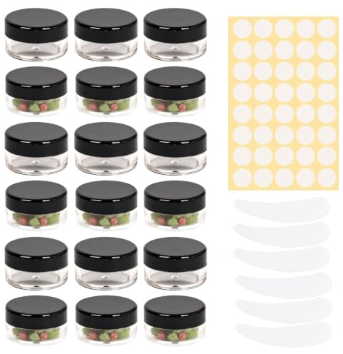 27 Stück döschen 5ml，kosmetikdosen lippenbalsam döschen döschen mit deckel，mini tiegel leere cremedosen probenbehälter ，cremedosen zum befüllen leerdose