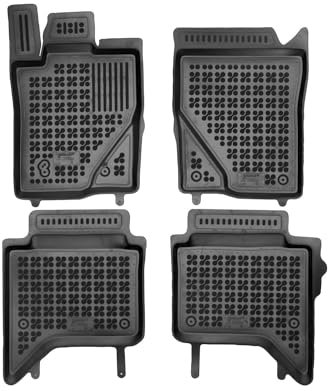 AZUGA Gummi Fußmatten passend für Ford Ranger ab 9/2022/VW Amarok ab 2023 AZ10300504 Automatten Gummimatten mit hohem Rand