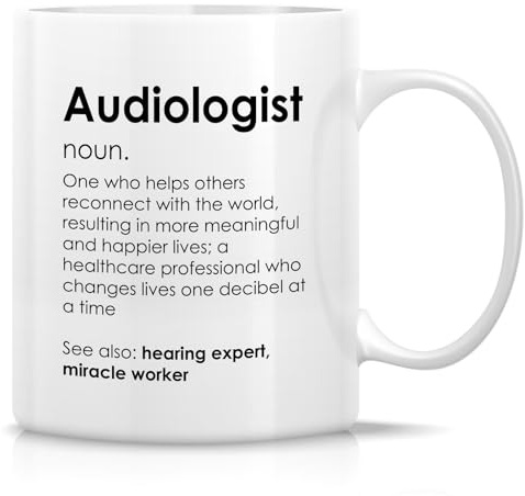 Retreez Funny Audiologist Mug, Hearing Expert, Audiology Graduation Gift | 11 Oz Ceramic Coffee or Tea Mug, Audiologist Gift for Hearing Specialists, Ear Doctors, Audiology Students, Ear Care Pros