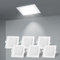 Aigostar LED Einbaustrahler,6W 620LM,6500K kühles weißes Licht,LED Einbauleuchten,Deckenspots LED Geeignet für Wohnzimmer,Küche,Flur,Schlafzimmer.Ф95-100mm,Packung mit 6