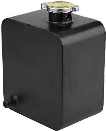 Tanque de Agua del Tanque de Expansión de Desbordamiento de Expansión del Refrigerante de Aluminio de 2.5L con Tapa Universal, Refrigerante del Tanque