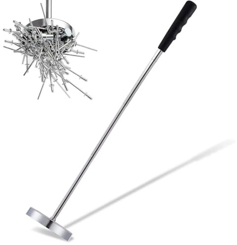 Magnet Pick Up Tool, Teleskop Magnetstab bis zu 15,8kg (35lb), Magnetstab Telescopic Einstellbar 21.5-83.8cm, mit Rutschfestem Griff, Teleskopmagnet Magnet Stick, Nägel und Schrauben Retriever Stab