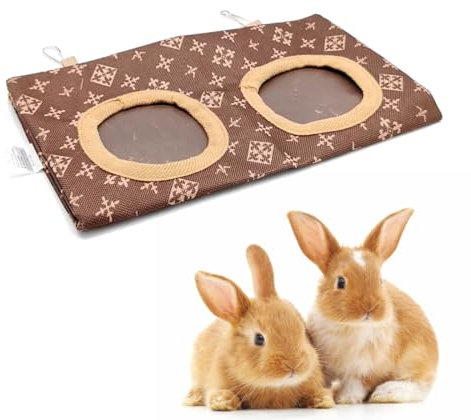 NHQZ Sac a Foin Lapin, Nourriture pour Foin Lapin, Sac de Foin de Lapin, Sac De Mangeoire De Foin De Lapin, Sac de Mangeoire de Foin de Cochon d'Inde, Sac de Mangeoire Suspendu, 1 pièce