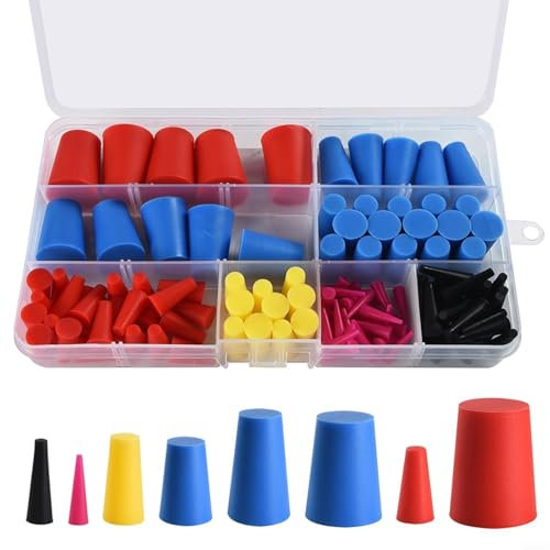 120-teiliges Silikon-Gummi-Stöpsel-Set zum Malen, Ölen und Beschichtungsschutz
