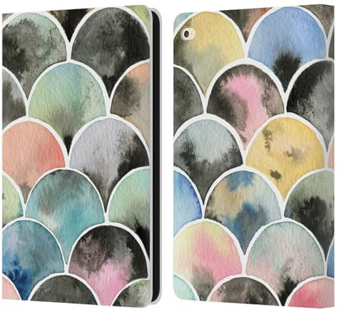 Head Case Designs Licenza Ufficiale Ninola Scaglie Stampe Colorate Custodia Portafoglio in Pelle Compatibile con Apple iPad Air 2 (2014)