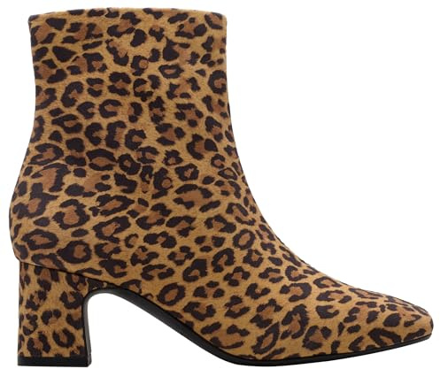 Clarks Fernie Zip Womens Leopard Suede, 6