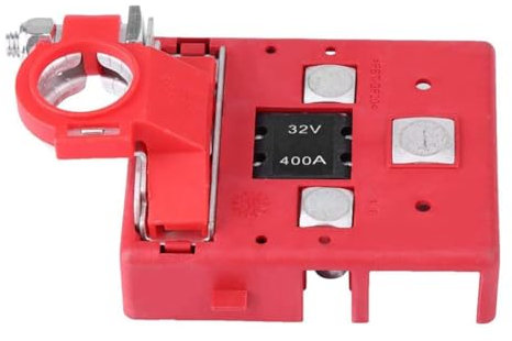 Jeenuuder 32V 400A Car Quick Release Fused Battery Distribution Terminal Clamp Connectors Easy Install