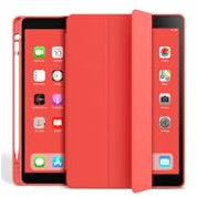 EIGER Schutzhülle für Apple iPad Mini 6 (2021-2023) / Mini 7 (2024), Rot, Magnetständer, verstärkt, mit Eingabestift-Fach