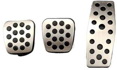 Fußstütze Bremse Gasbremspedalgehäuse für Opel für Mokka für Astra für Insignia MK1 für Vauxhall für Astra für Insignia 2008-2017 Bremse Pedalkappen(Steel with Clip MT)