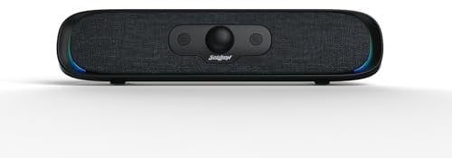 SOULION Altoparlante PC USB C, Bluetooth USB Soundbar con 3 effetti di luce LED, altoparlante compatto per PC, monitor, laptop