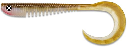 Monkey Lures Loopy Lui 25 cm - Twister Angelköder, Curly Tail, Softbait, Gummiköder, Kunstköder, Angelköder, Spinnfischen Köder, Zander Angeln, Hecht Angeln